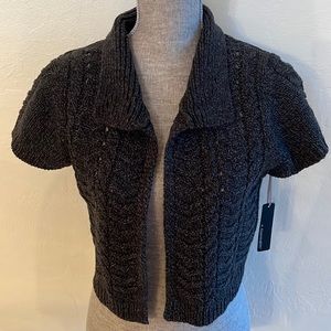 A. Giannetti Gray Sweater, Size Large, 50% Acrylic/50% Lambs Wool, Short Sleeve